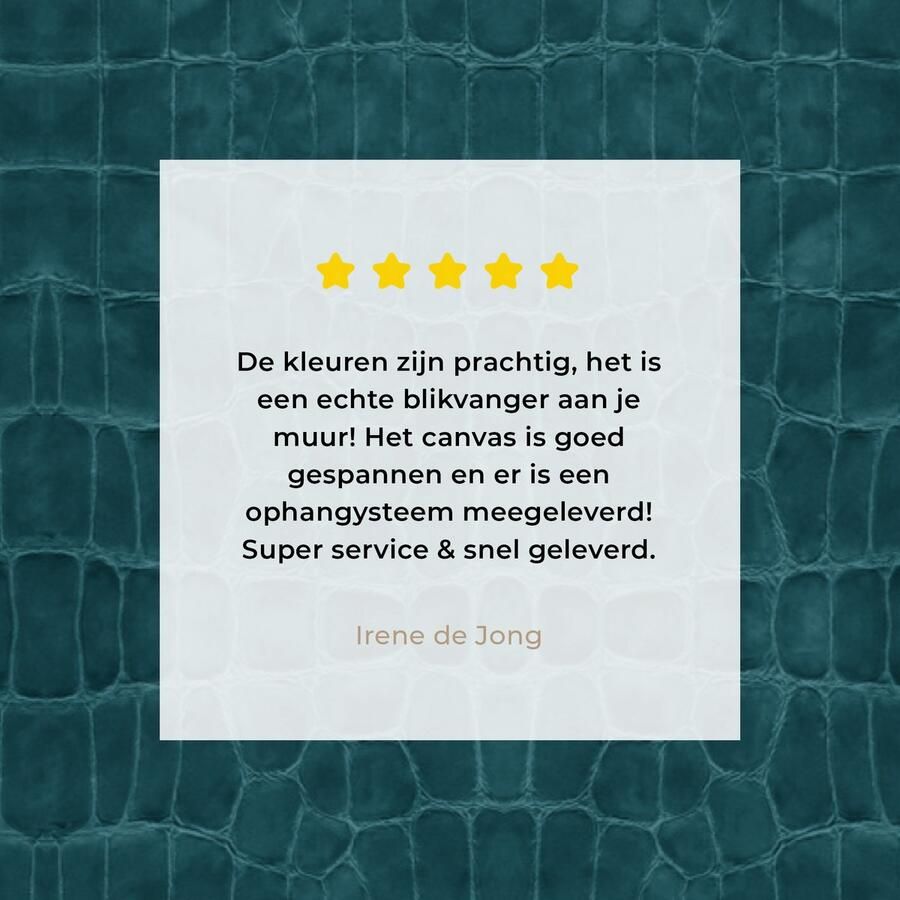 OneMillionCanvasses Canvas Schilderij Inductie beschermer Leer Blauw Dierenhuid 120x80 cm Wanddecoratie