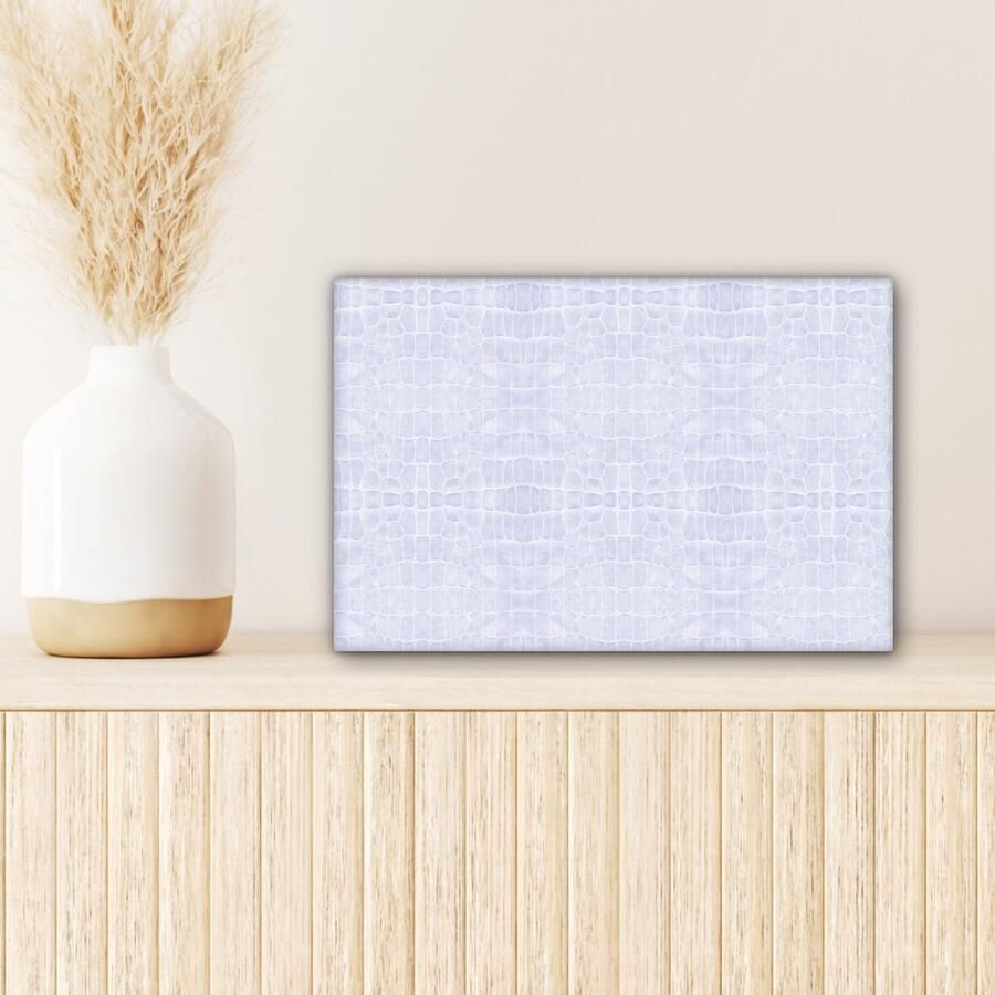 OneMillionCanvasses Canvas Schilderij Inductie beschermer Leer Structuur Dierenhuid 30x20 cm Wanddecoratie - Foto 4