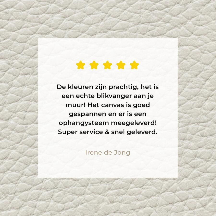 OneMillionCanvasses Canvas Schilderij Inductie beschermer Leer Wit Dierenhuid 50x50 cm Wanddecoratie