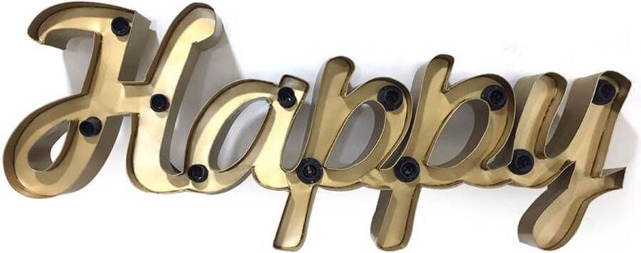 Only natural Happy lamp met 11 lichtjes