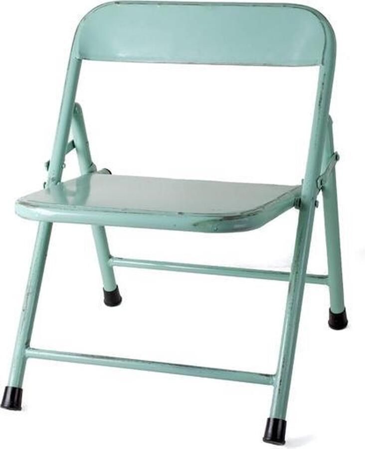 Only natural Klapstoel Blauw 36x36x43cm