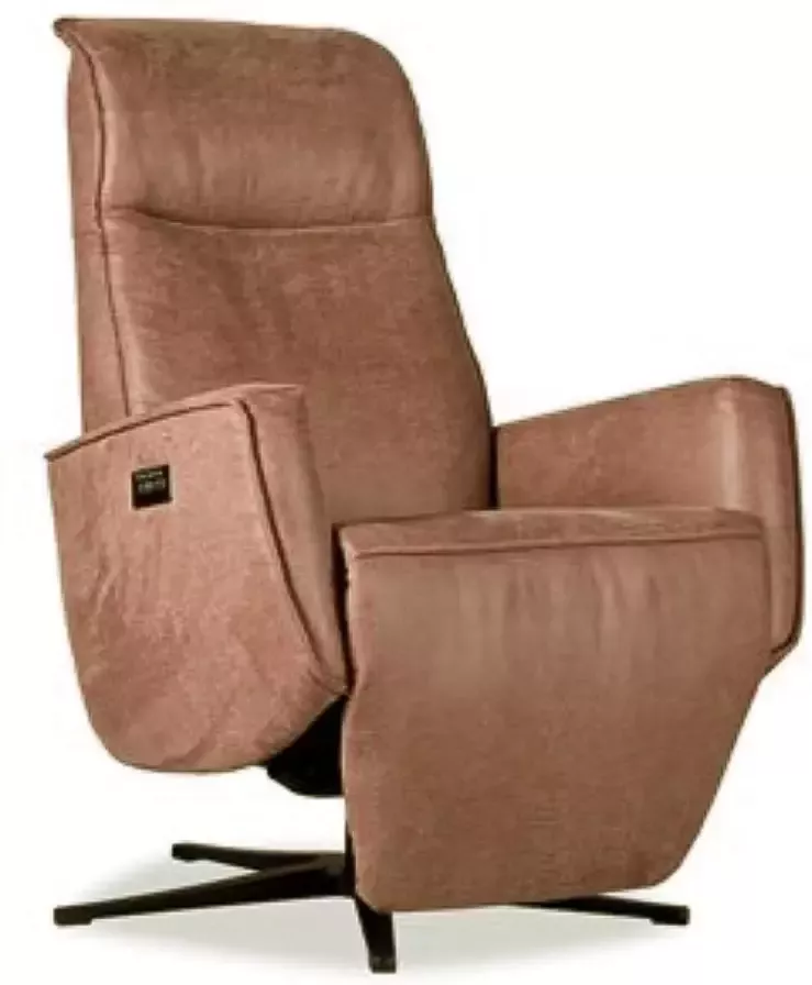 Onstein Meubelen Modena Relaxfauteuil Elektrisch Verstelbaar met Accu Optimaal Zitcomfort Nosagvering voor extra Ontspanning Relax Fauteuil Relaxstoel met Armleuning Cognac Bruin