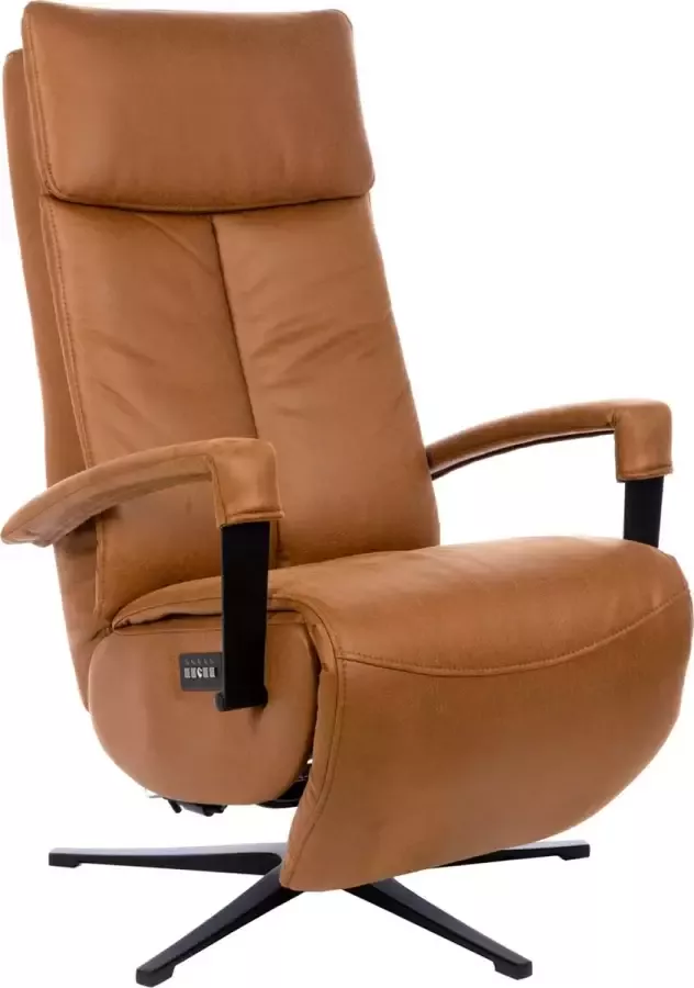 Onstein Meubelen Reggio Relaxfauteuil Elektrisch Verstelbaar met Accu Optimaal Zitcomfort Nosagvering voor extra Ontspanning Relax Fauteuil Relaxstoel met Armleuning Groen