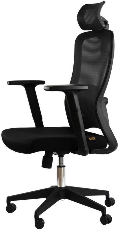 Opulenze Vento One – Ergonomische bureaustoel – Office Chair Game Gaming Chair Zwart – Mesh & Stof