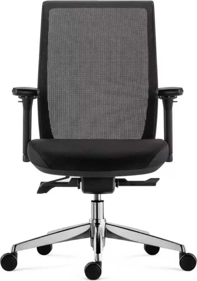 OrangeLabel Series 23 CHR Sync 4. Ergonomische bureaustoel met verchroomd voetenkruis. Voldoet aan de NEN EN 1335 normering!