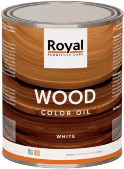 Royal furniture care Beitsolie Wood Wit 1ltr