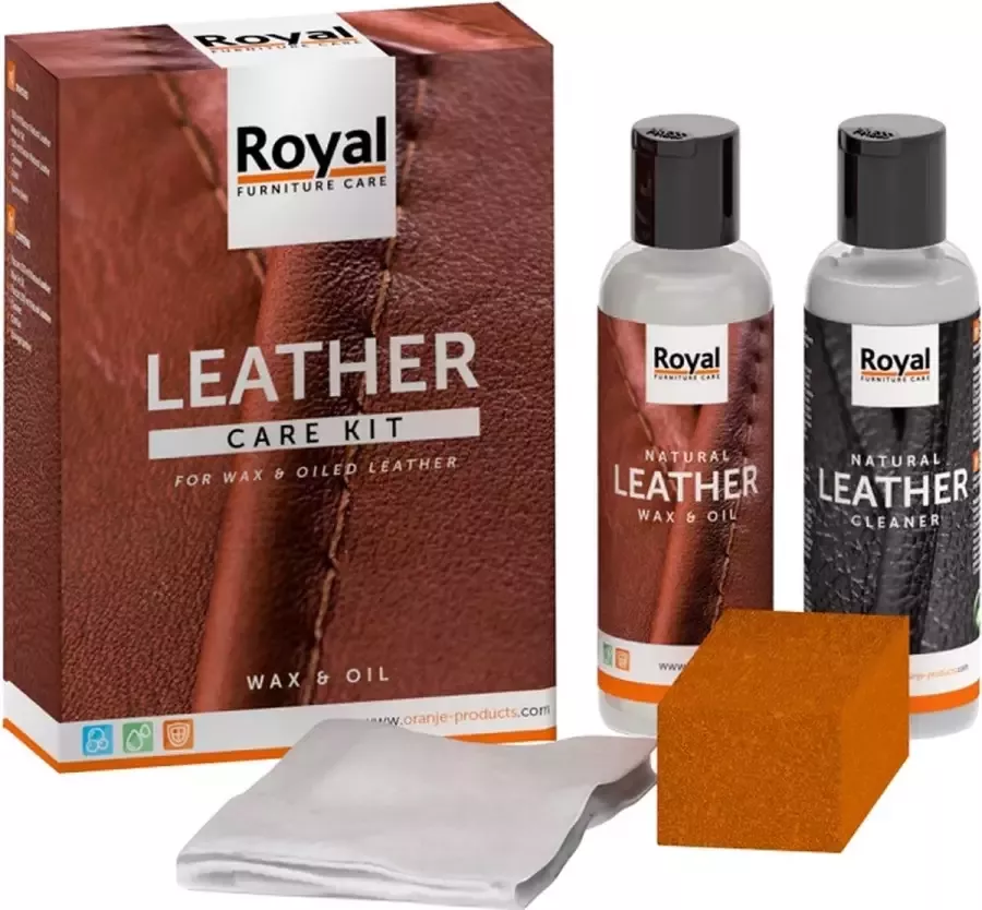 Oranje Furniture Care Leather Care Kit Wax & Oil - Foto 1