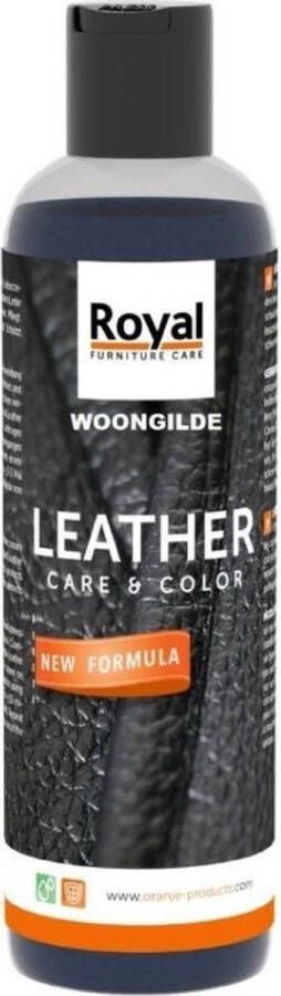 Oranje Furniture Care Leather care & color Zwart 250 ml
