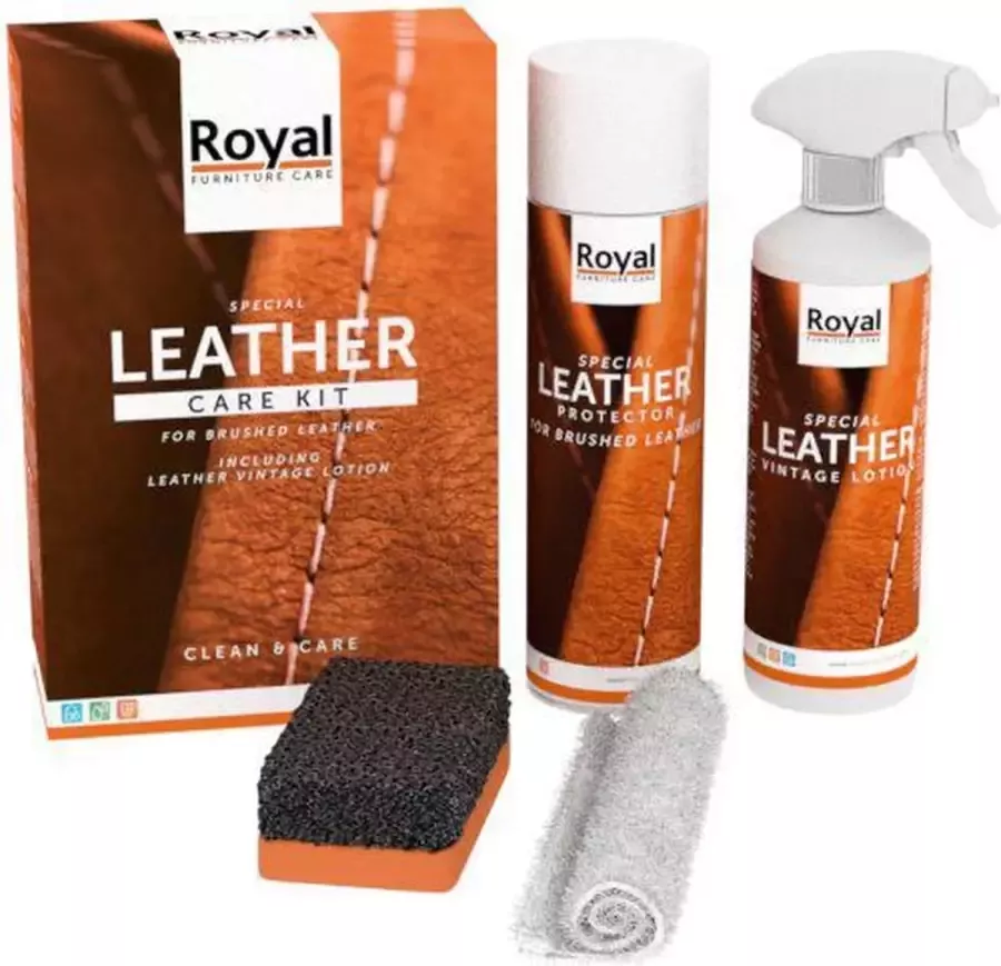 Oranje Furniture Care Leather Care Kit Brushed Leather