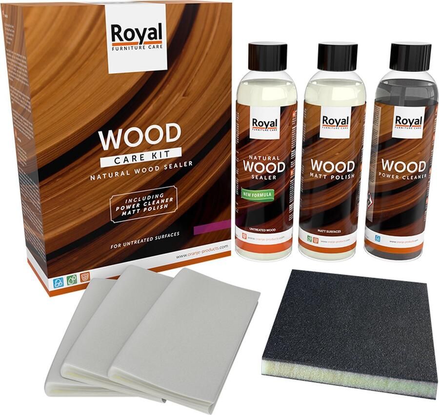 Oranje Furniture Care Meubelverzorging: Care Kit Natural Wood Sealer