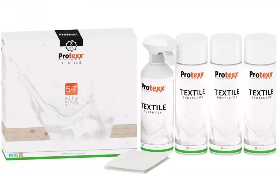 Oranje Furniture Care Protexx |Textile Protector Set 5-7 zits 3 jaar