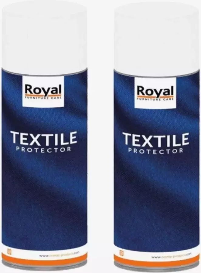 Oranje Furniture Care Royal Furniture Care Textiel beschermer Spray 2-pack promission 1000ml vuil afstotend