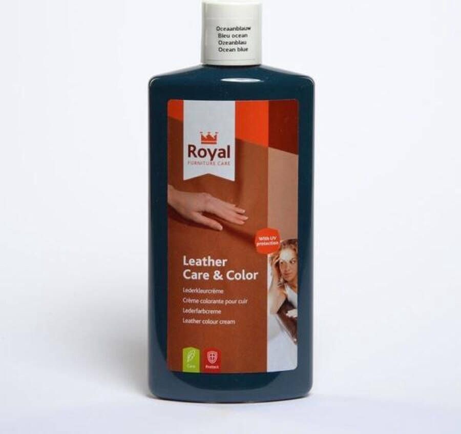Oranje Royal Furniture Care Leather & Color Oceaanblauw 250ml
