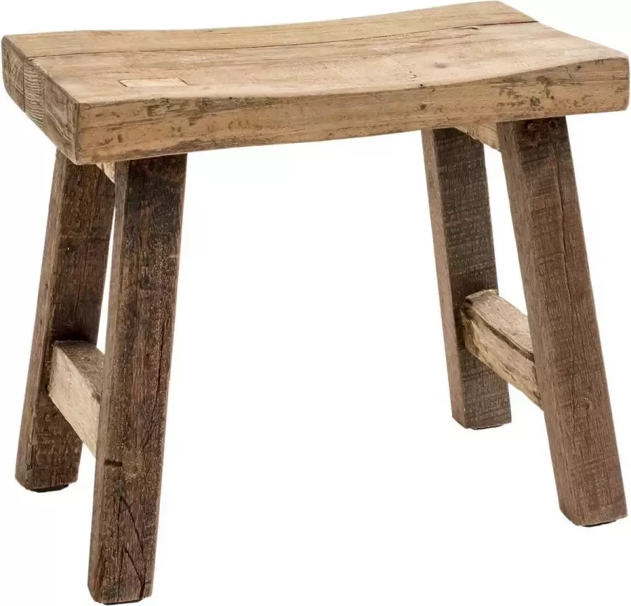 Original home Bankje gerecycled hout Barn Bench 50 x 28 x 44 cm