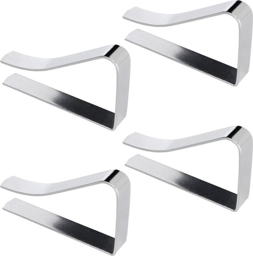 Orion group Tafelkleed Klemmen Metaal 4 stuks Tafelkleed Clips Tafelkleedklemmen Tafelklemmen
