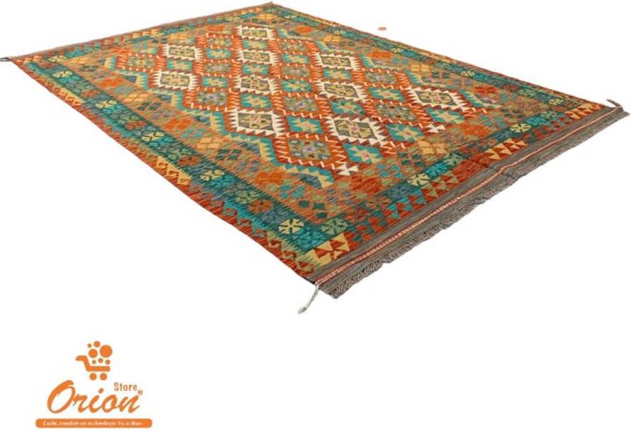 Orion Store Tapijt Rug Kilim Handgemaakte Kelim Authentiek Cadeau Speciaal Cadeau Uniek Cadeau Speciaal Present Handgemaakt Vloerkleed Afmetingen: 312 cm * 204 cm