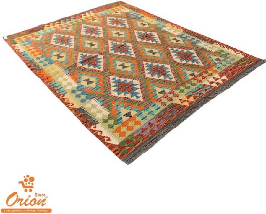 Orion Store Tapijt Rug Kilim Handgemaakte Kelim Authentiek Cadeau Speciaal Cadeau Uniek Cadeau Speciaal Present Handgemaakt Vloerkleed Afmetingen: 200 cm * 160 cm