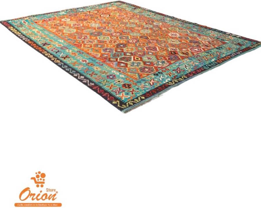 Orion Store Tapijt Rug Kilim Handgemaakte Kelim Authentiek Cadeau Speciaal Cadeau Uniek Cadeau Speciaal Present Handgemaakt Vloerkleed Afmetingen: 355 cm * 277 cm