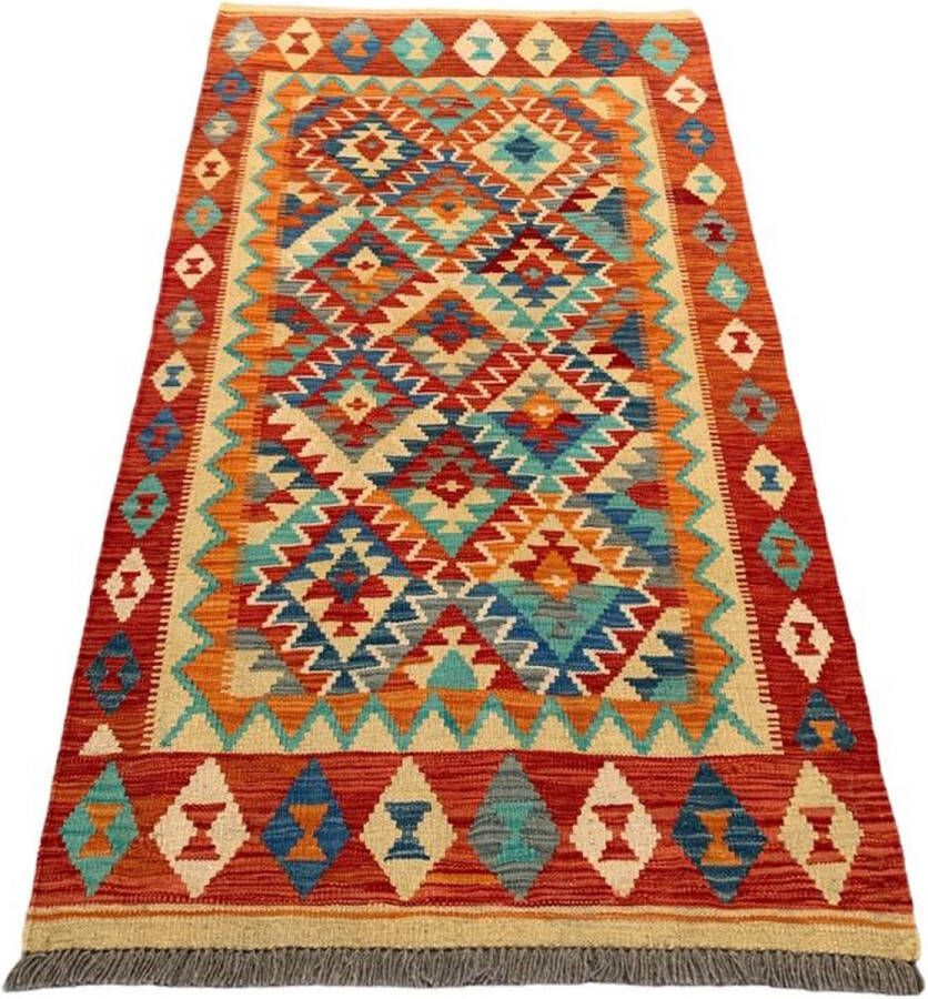 Orion Store Tapijt Rug Kilim Handgemaakte Kelim Authentiek Cadeau Speciaal Cadeau Uniek Cadeau Speciaal Present Handgemaakt Vloerkleed Afmetingen: 190 cm * 100 cm