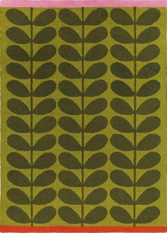 Orla Kiely Stripy Stem Azure 464507 Vloerkleed 200 x 280 cm Blauw Rechthoekig PET Eetkamer Woonkamer Slaapkamer Bloemen Strepen Modern Buitentapijten - Foto 2