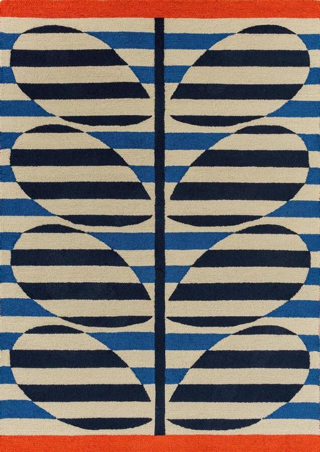 Orla Kiely Buitenkleed Stripy Stem Azure 464308 Vloerkleed
