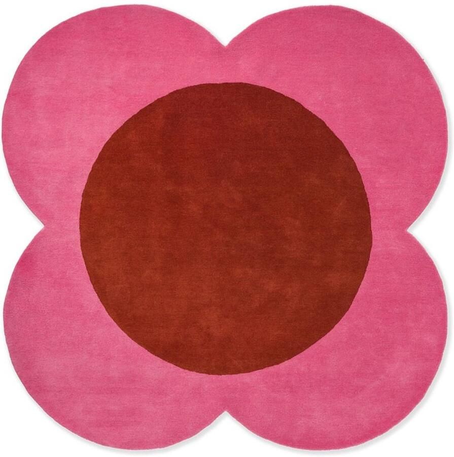 Orla Kiely Vloerkleed Flower Spot Pink Red 158400 cm rond