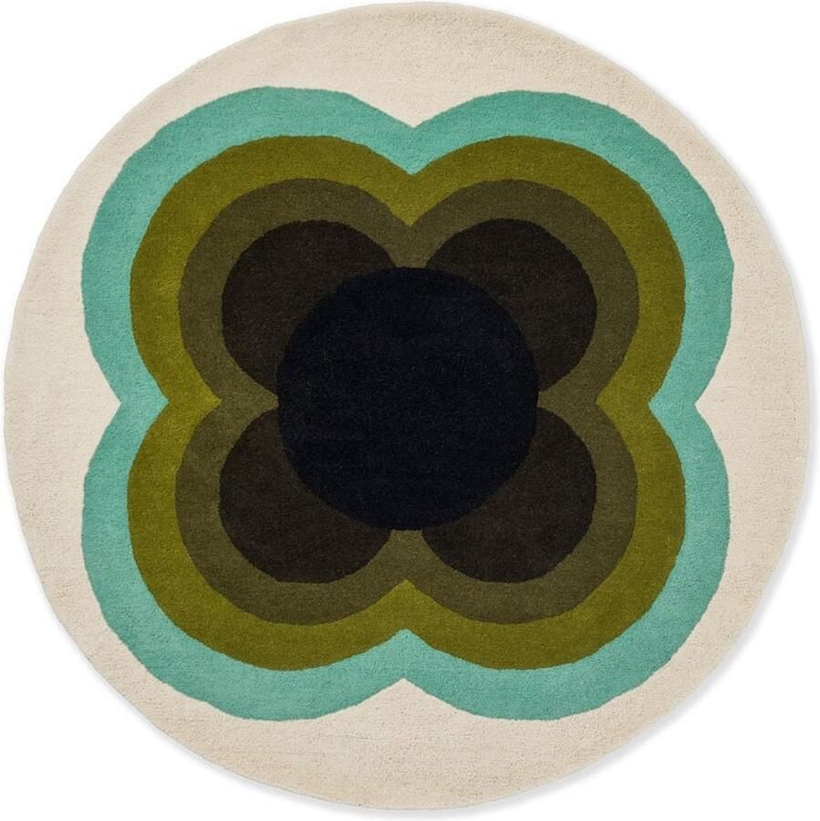 Orla Kiely Vloerkleed Sunflower Olive 060007 cm rond
