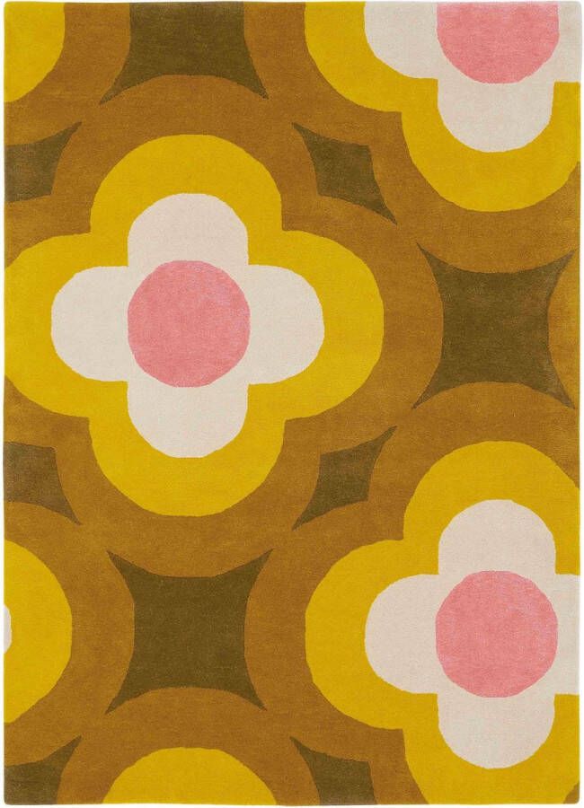 Orla Kiely Pulse Yellow 60306 Vloerkleed 160x230 Rechthoek Laagpolig Tapijt Modern Meerkleurig - Foto 2