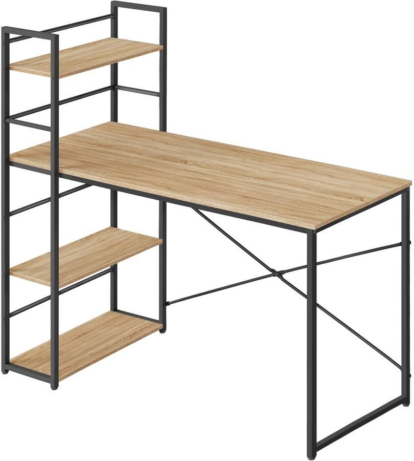 Oskar Computerbureau MAX 4.0 sonoma zwarte poten