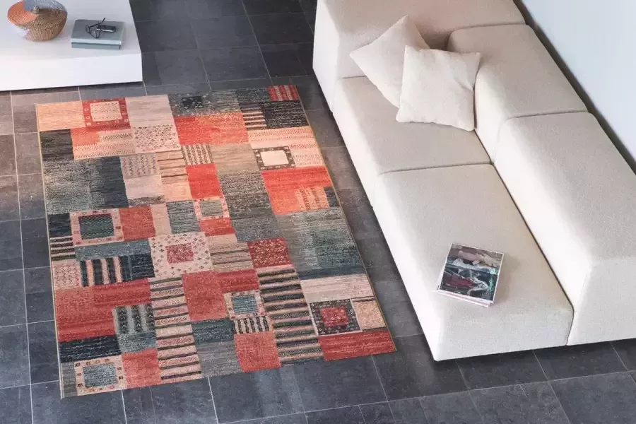 OSTA Kashqai – Vloerkleed – Tapijt – geweven – wol – eco – duurzaam modern landelijk Multi Patroon 67x275