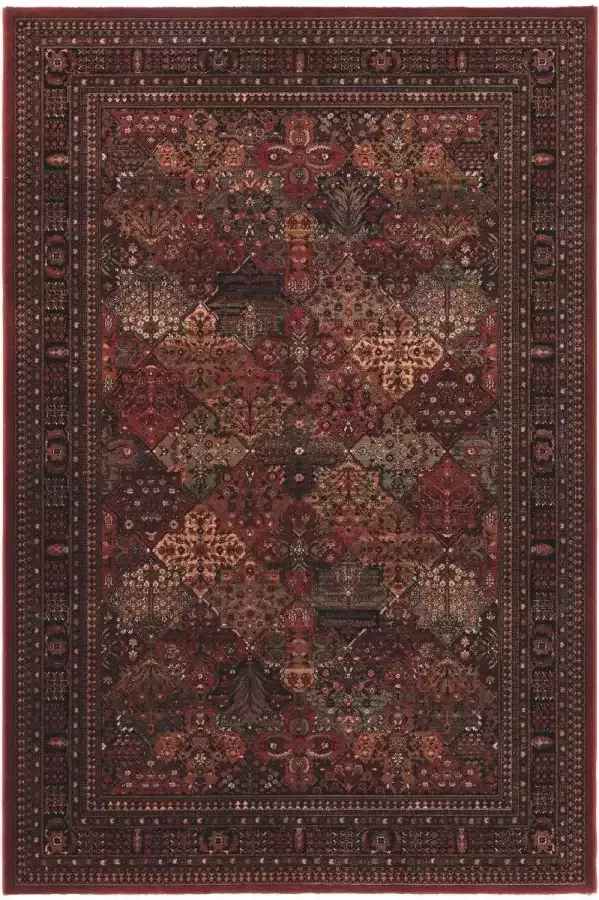 OSTA Kashqai – Vloerkleed – Tapijt – geweven – wol – eco – duurzaam modern landelijk Rood Bruin Patroon 120x170