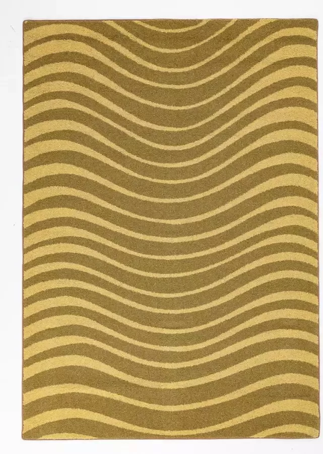 OSTA Lounge – Vloerkleed – Tapijt – geweven – wol – eco – duurzaam – modern trendy Groen 80x140
