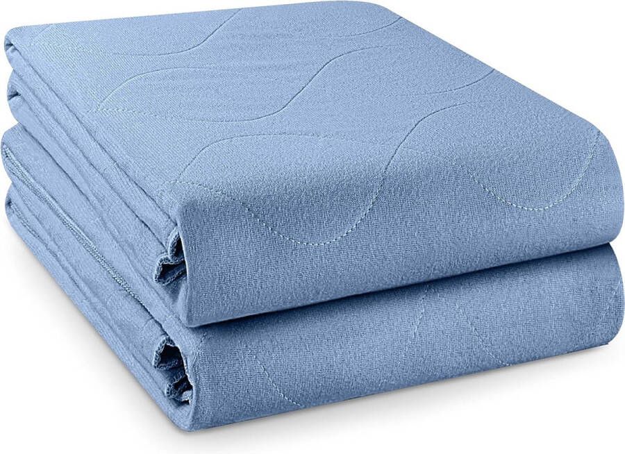 Osteomedix Wasbare Bed Onderlegger Set van 2 Incontinentie Bedonderlegger Matras Onderleggers Waterdicht Matrasbeschermer 90 x 80 cm