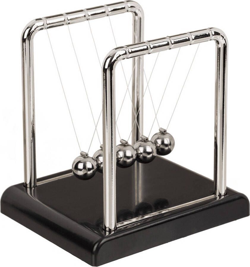 Out of the Blue Mini Newton pendel cradle met 5 ballen 9 x 7 cm Slinger balanceerballen voor op kantoor bureau