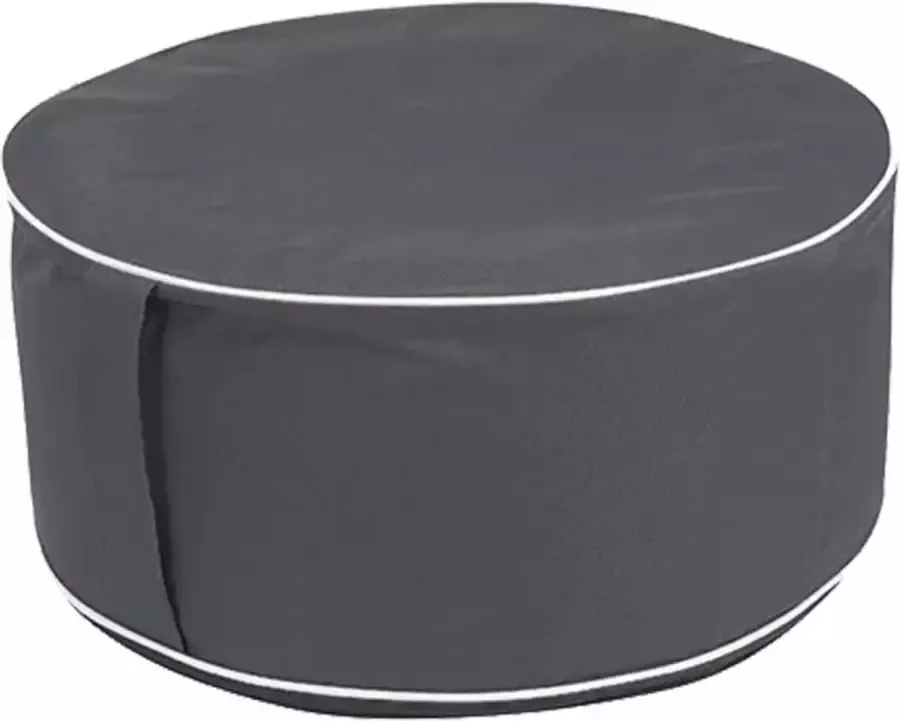 Outfit Opblaasbare Poef Antraciet Ø56x25
