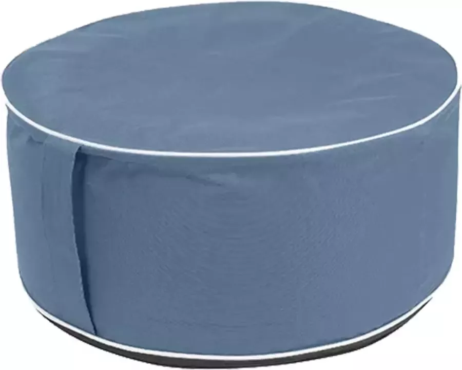 Outfit Opblaasbare Poef Blauw Ø56x25cm