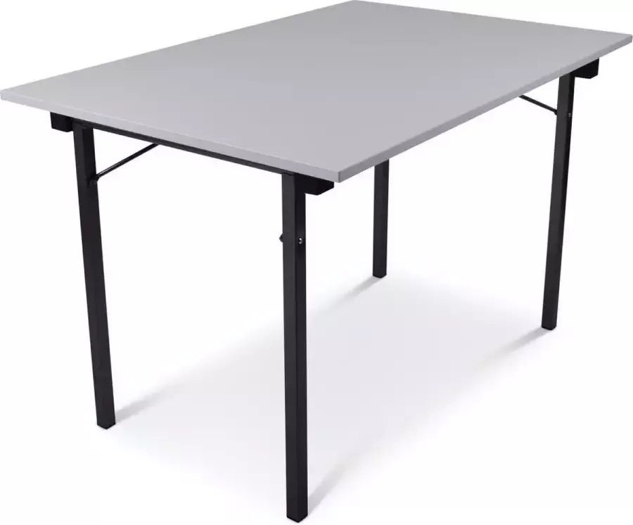 Outmate Inklapbare tafel recht 120x80 U-frame Blad: Grijs Frame: