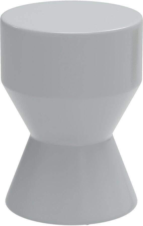 Outsunny Hocker Keramiek Ø33 x 45 5H cm Lichtgrijs