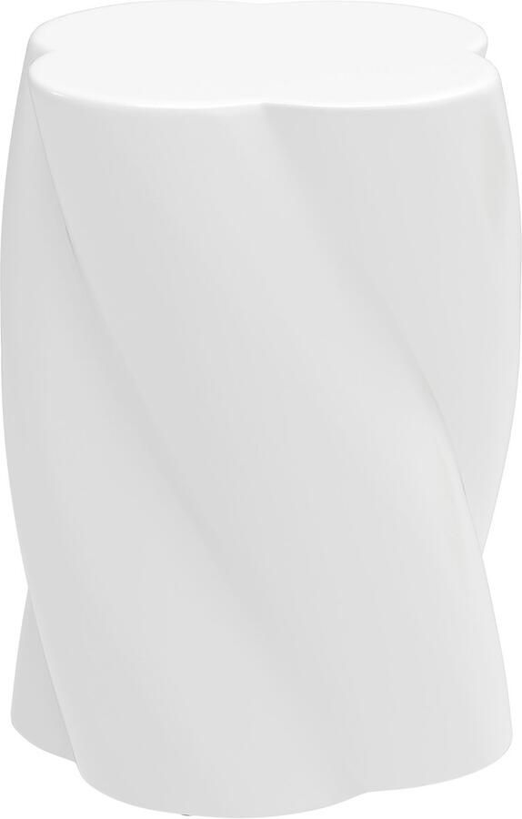 Outsunny Hocker Keramiek 33L x 33B x 45H cm Wit