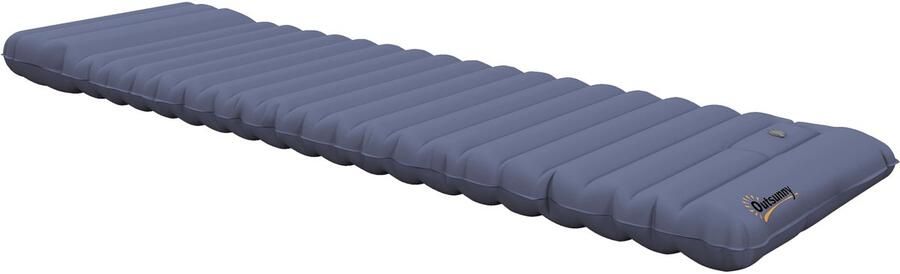 Outsunny Luchtmatras 200L x 60B x 10H cm Nylon TPU Blauw