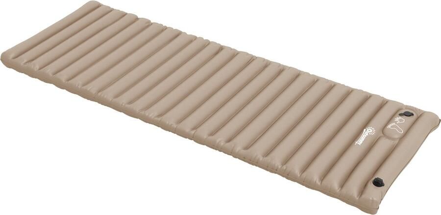 Outsunny Luchtmatras Polyester 195L x 70B x 10H cm Kaki