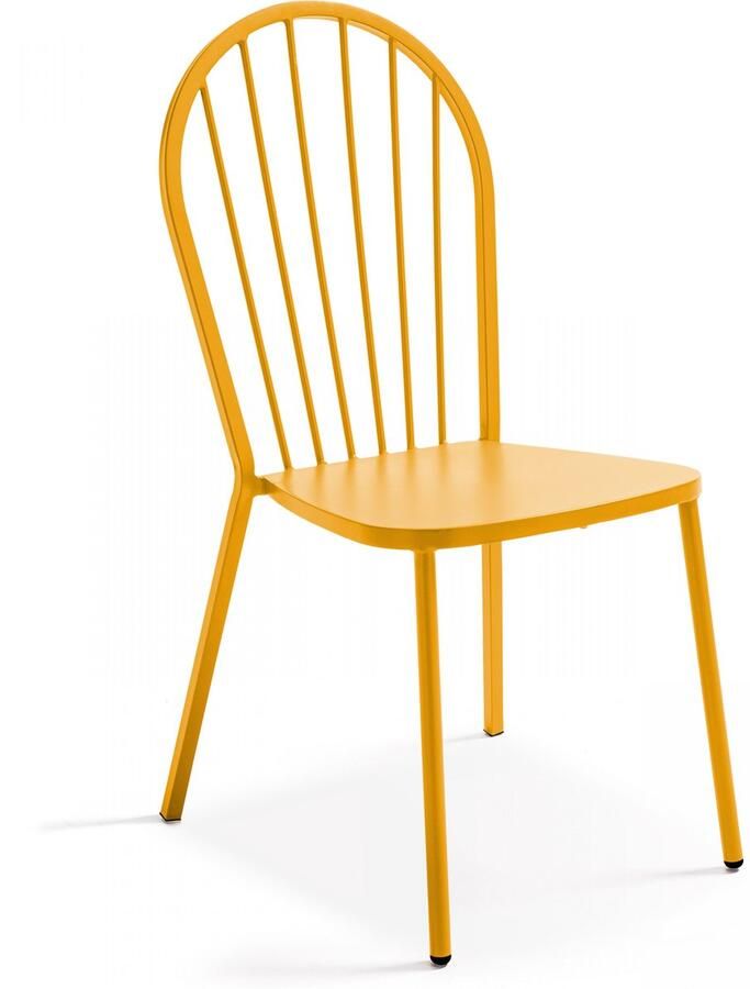 Oviala Bistrostoel van geel metaal Honfleur