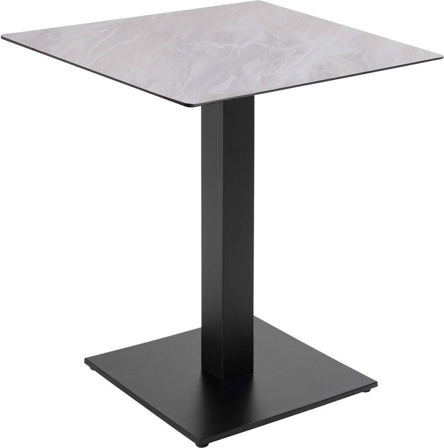 Oviala Eettafel 70 x 70 cm beige marmeren bekleding Opéra