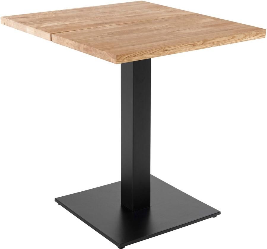 Oviala Eettafel 70 x 70 cm met rechte randen in eikenhout Inga