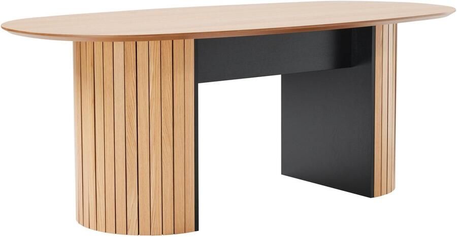 Oviala Eettafel met eiken gefineerd MDF blad Naya