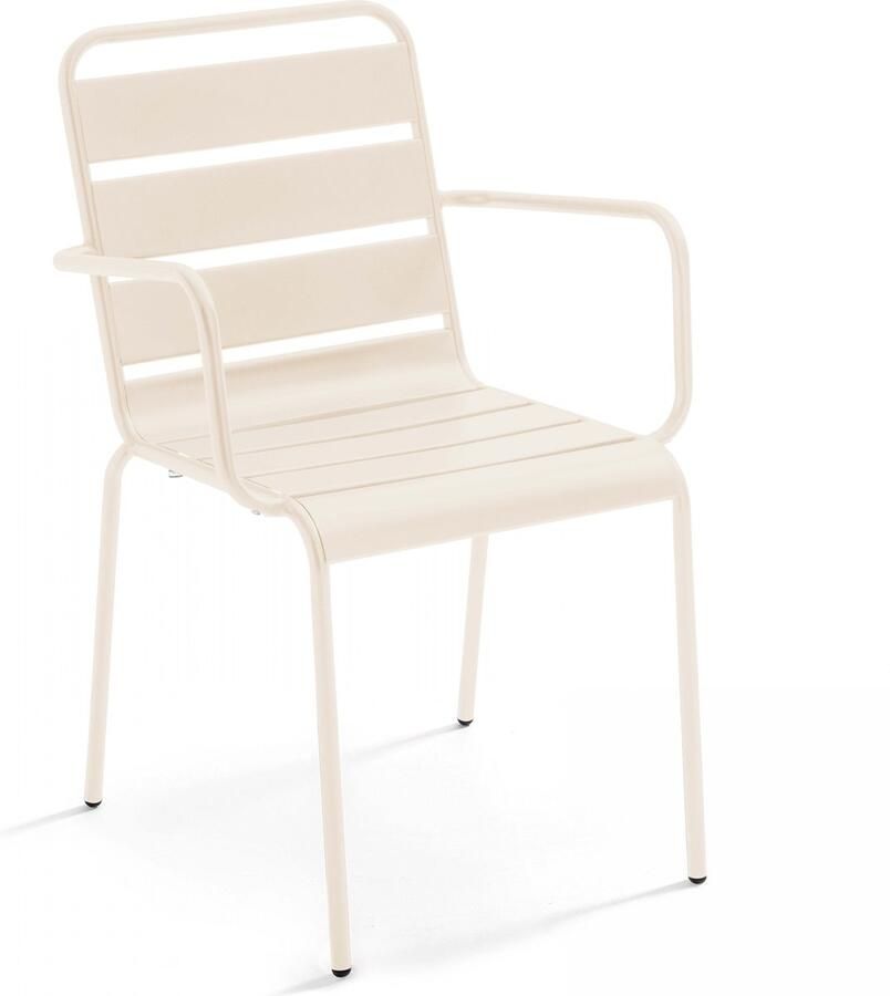 Oviala fauteuil in ivoorkleur Palavas