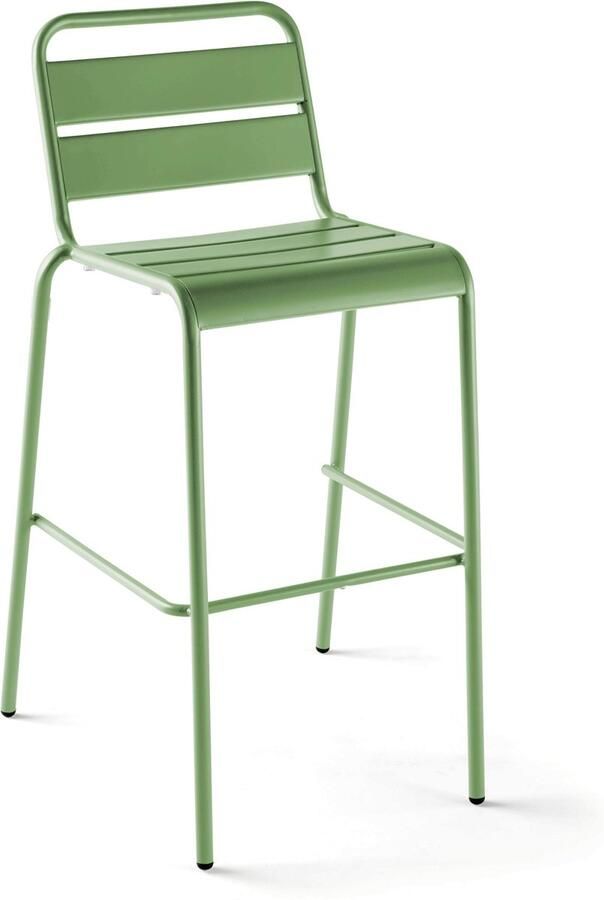 Oviala Hoge stoel van groen cactusmetaal Palavas