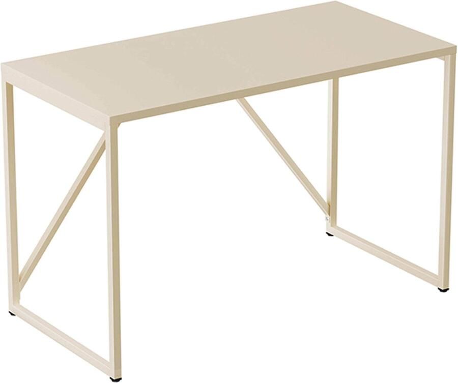 Oviala Modern bureau L120 cm van ecru metaal Daisy