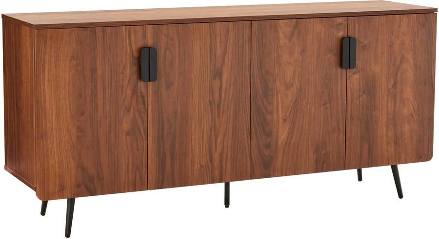Oviala Modern dressoir met 4 deuren 160 cm donker hout Rony
