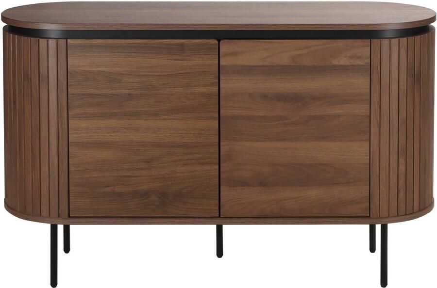 Oviala Modern rechthoekig 2-deurs dressoir L120 cm donker hout Hemera